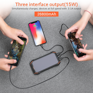 10000mAh Portable Solar Power Bank